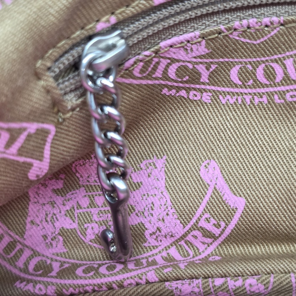 Vintage Y2K Juicy Couture Purple Leather Baguette Bag‎ Purse Love P&G - Picture 10 of 15